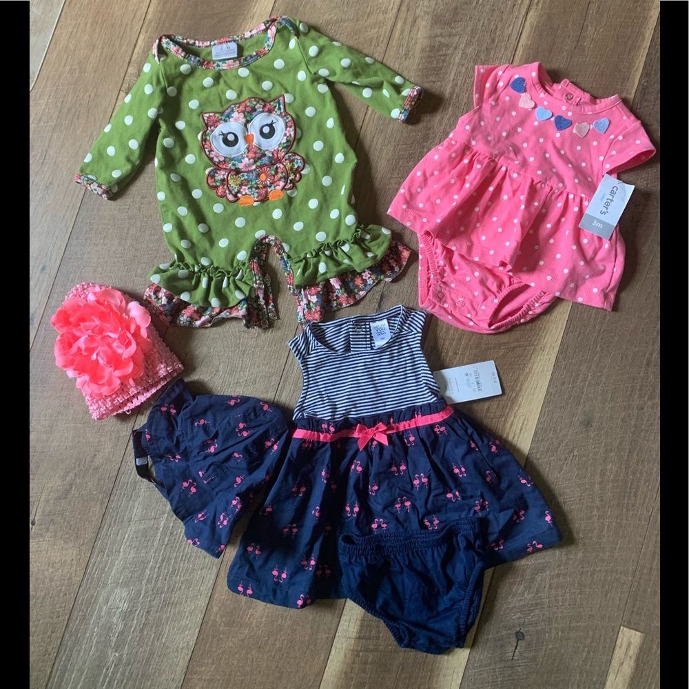 Baby Girl Bundle 6 PCs (See Description)